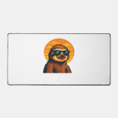 Chill Luiaard met Zonnebril - Retro Sunset Vibes C Bureaumat (Voorkant)