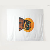 Chill Luiaard met Zonnebril - Retro Sunset Vibes C Wandkleed (Voorkant (horizontaal))