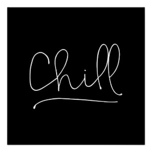 Chill Minimalistisch Typografie Perfect Poster