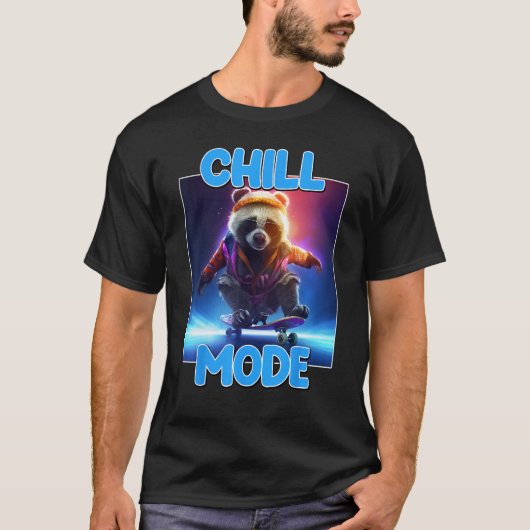 Chill Mode Panda Bear Animal  Cute Panda 1 T-shirt (Voorkant)