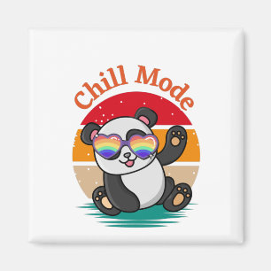 Chill Mode Panda Magneet