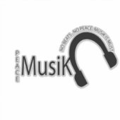 Chill Music- Musik Vibes  Sticker (Voorkant)