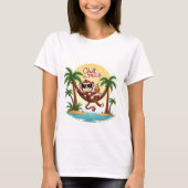 Chill on Trees Monkey Cartoon T-shirt (Voorkant)