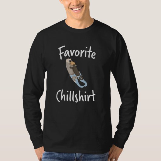 Chill Otter Nap Sleeping Pajama Nightgown T-shirt (Voorkant)