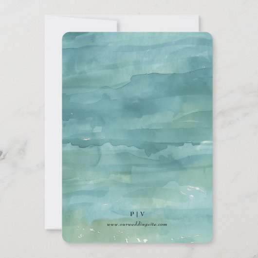 Chill Out by the Sea Beach Mariage Invitation (Dos)