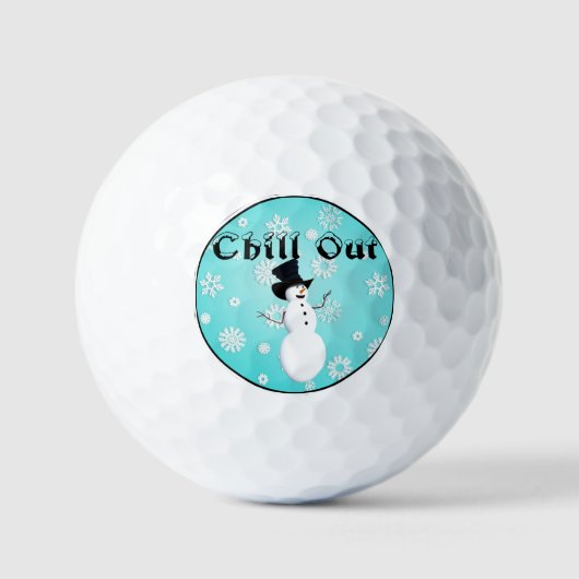 Chill out golfballen (Voorkant)