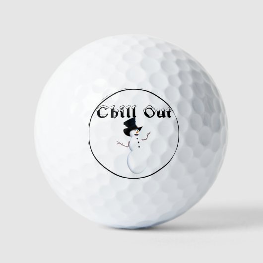 Chill out golfballen (Voorkant)