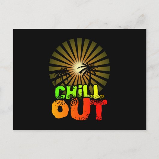 Chill out Jamaica Briefkaart (Voorkant)