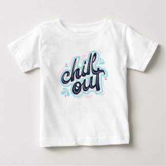 Chill Out Retro Typografie Baby Grafische T-shirt