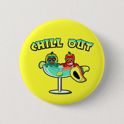 Chill Out Ronde Button 5,7 Cm (Voorkant)