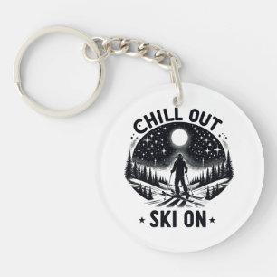 Chill out Ski on Sleutelhanger