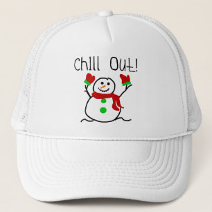 Chill Out Snowman Tshirts and Gifts Trucker Pet