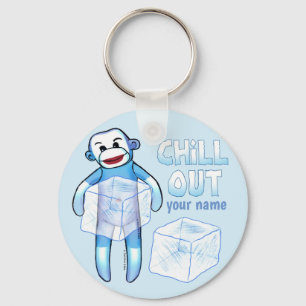 Chill Out Sock Monkey-sleutelhanger Sleutelhanger