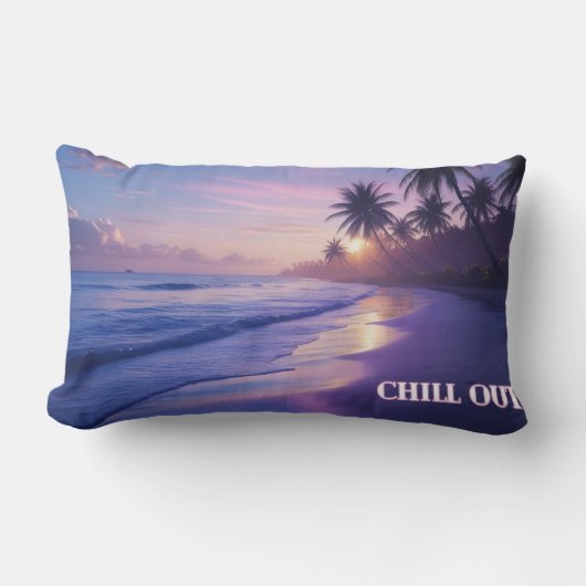 Chill Out Sunrise Coussin - Respirez, Faites du bi (Recto)