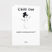 Chill Out Wenskaart Kaart (Achterkant)
