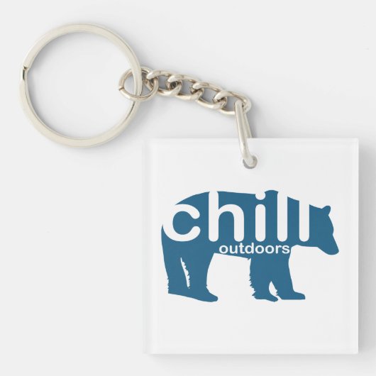 Chill Outdoor Beer Sleutelhanger (voorkant)