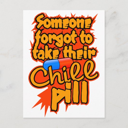 Chill Pill briefkaart (Voorkant)