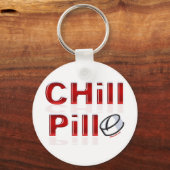 Chill Pill Funny PMS Sleutelhanger (Voorkant)