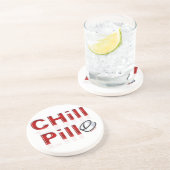 Chill Pill Funny PMS Zandsteen Onderzetter (Zijkant)