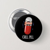 Chill Pill Grappig Bevriezen Medicijn Pun Ronde Button 5,7 Cm (Voorkant /achterkant)