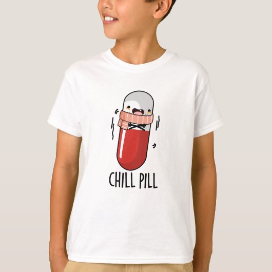Chill Pill Grappig Bevriezen Medicijn Pun T-shirt (Voorkant)