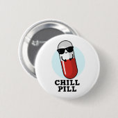 Chill Pill Koele Medicine Pun Ronde Button 5,7 Cm (Voorkant /achterkant)