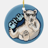 Chill Polar Beer Keramisch Ornament (Achterkant)