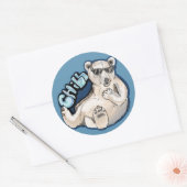 Chill Polar Beer Ronde Sticker (Envelop)