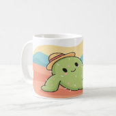 Chill Relaxing Cactus with Hat Mug - Summer Desert (Devant gauche)