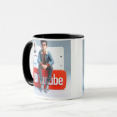 Chill & Sip: YouTube-editie Mok Social Media Logo (Voorkant links)