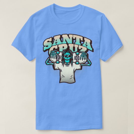 Chill Skeleton Skater Santa Cruz T-shirt (Design voorkant)