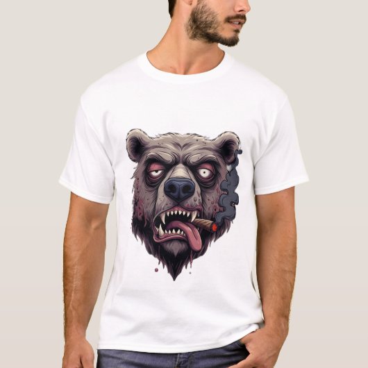Chill Smokey Bear Vibes T-Shirt (Devant)