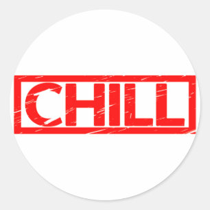 Chill Stamp Ronde Sticker