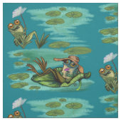 Chill Summer Frogs Stof (Swatch)