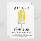Chill Summer Popsicle Anniversaire Invitation (Devant / Derrière)