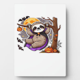 Chill Thrills Halloween Luiaard Oversized T-Shirt Fotoplaat