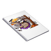 Chill Thrills Halloween Luiaard Oversized T-shirt Notitieboek (Rechterzijde)