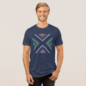 Chill Toned Mosaic Tri-Blend Shirt (Voorkant volledig)