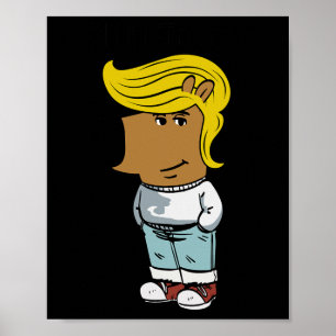 Chill Trump Funny Chill Guy Dog Meme Trump Vrouwen Poster