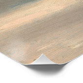 Chill Vibes Moody Cloud Sky Tekst Turquoise Poster Perfect Poster (Hoek)