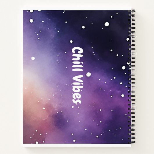 Chill Vibes Spiral Notebook Notitieboek (Achterkant)
