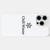 Chill Winter iPhone Case (Achterkant (horizontaal))