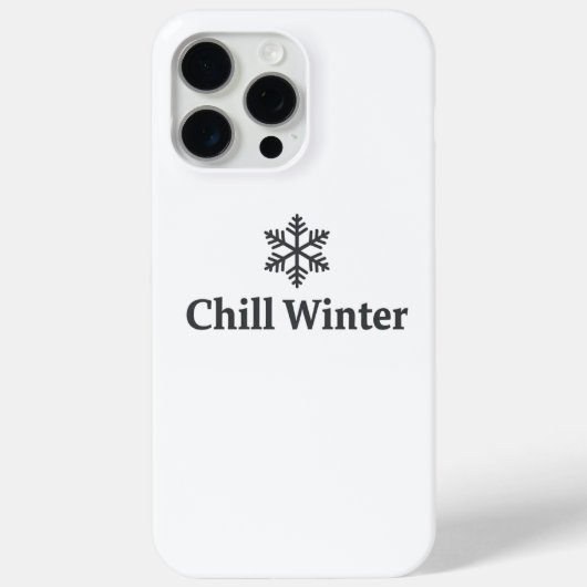 Chill Winter iPhone Hoesje (Achterkant)