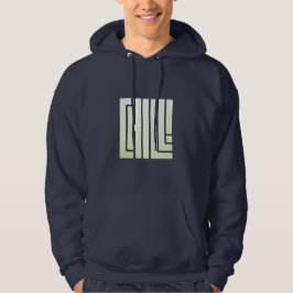 Chill - Zacht groen op Blue Edition Hoodie