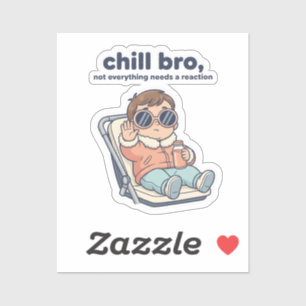Chill Zus Funny Baby Sticker – Lage Batterij Modus