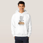 Chill Zwemmen Capybara Grappig Quote Gepersonalise Hoodie (Voorkant volledig)