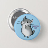Chilla hug, Chinchilla Hug Ronde Button 5,7 Cm (Voorkant /achterkant)
