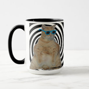 CHILLAXIN' Vette Manx Kat met Zonnebril Koffie Mok