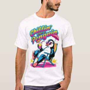 Chillen als een Pinguïn Leuk Zomer T-shirt