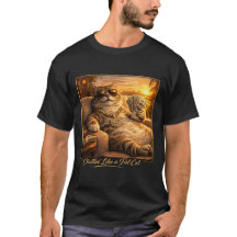Chillen Als Een Vette Kat Grappige Kat T-Shirt